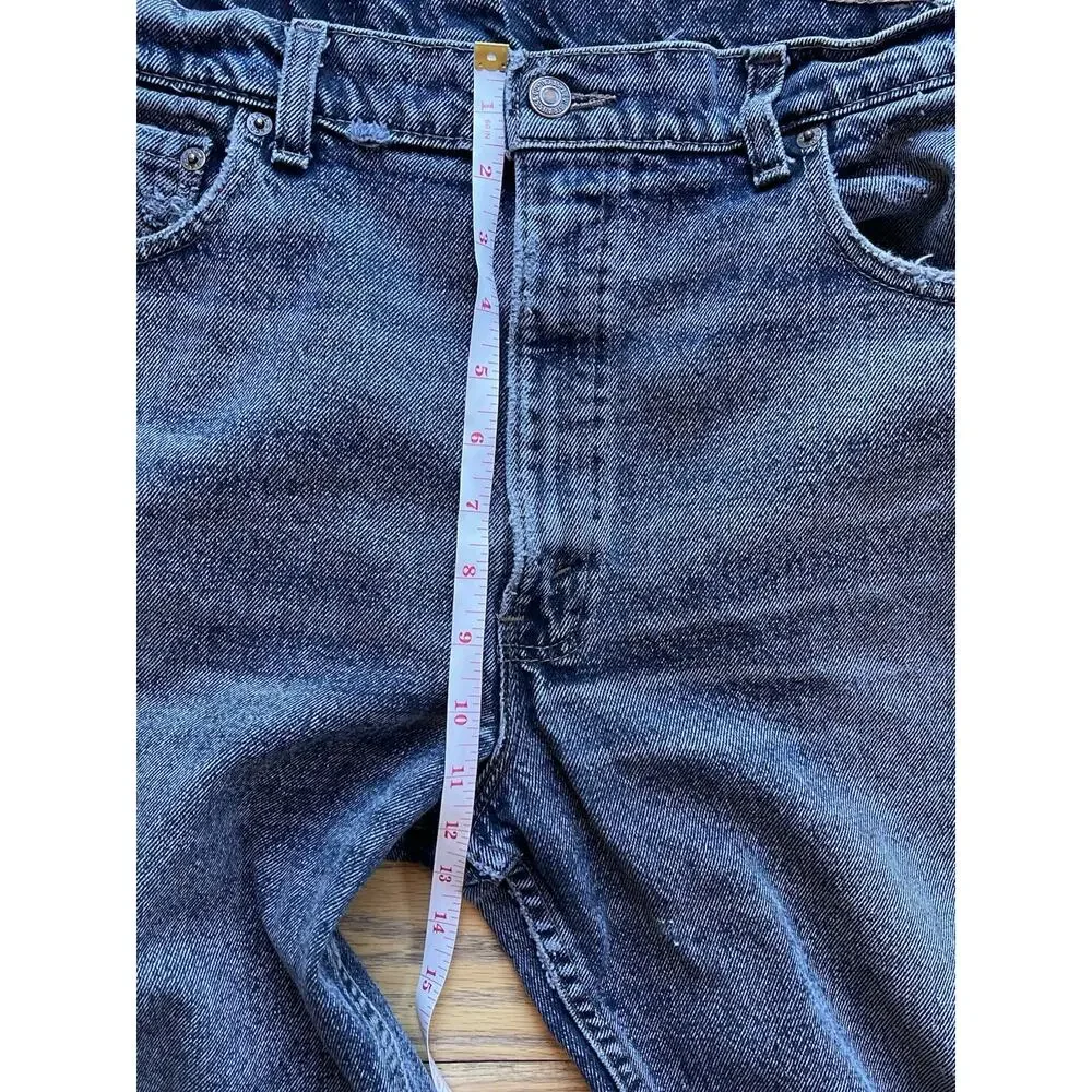 Vintage 1991 USA Levi’s Black Relaxed Fit Jeans W35 L34 Distressed 100% Cotton